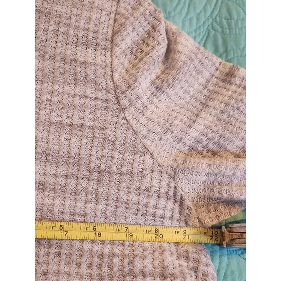 Lane Bryant Size 14/16 Long Sleeve Cowl Neck Marled Light Gray Tunic Top - Picture 7 of 8